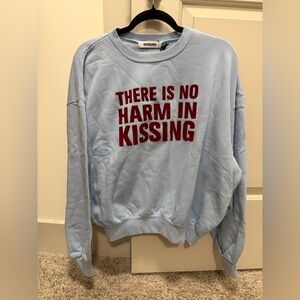 Daydreamer Small Blue There Is No Harm in Kissing Sweatshirt. 💕⚡️